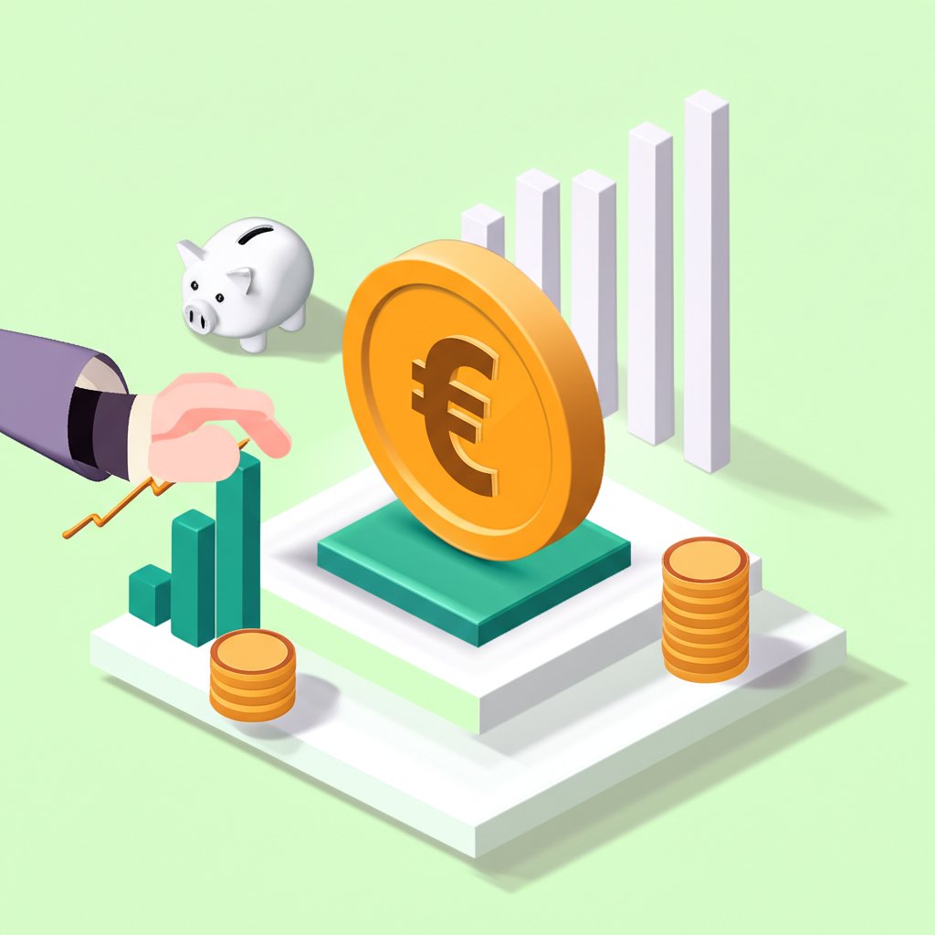 Digital currency coin graphic, symbolizing cryptocurrency, blockchain, and financial technology.