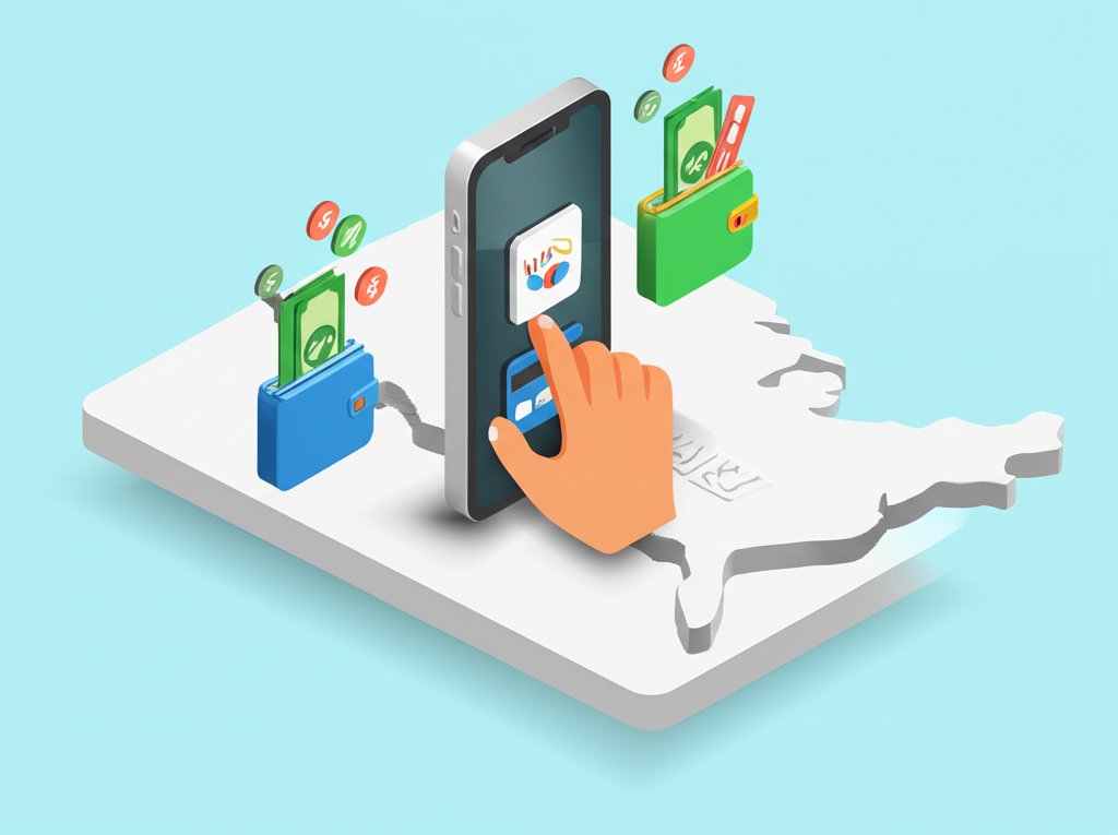 Comparing US iPhone users' financial experiences: two distinct wallets.