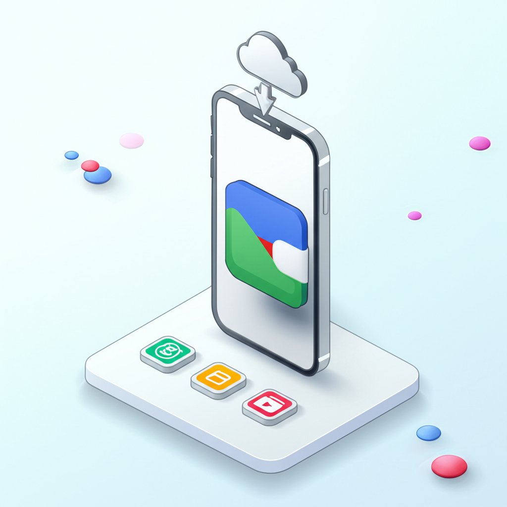 iPhone displaying the Google Wallet app, confirming its availability.