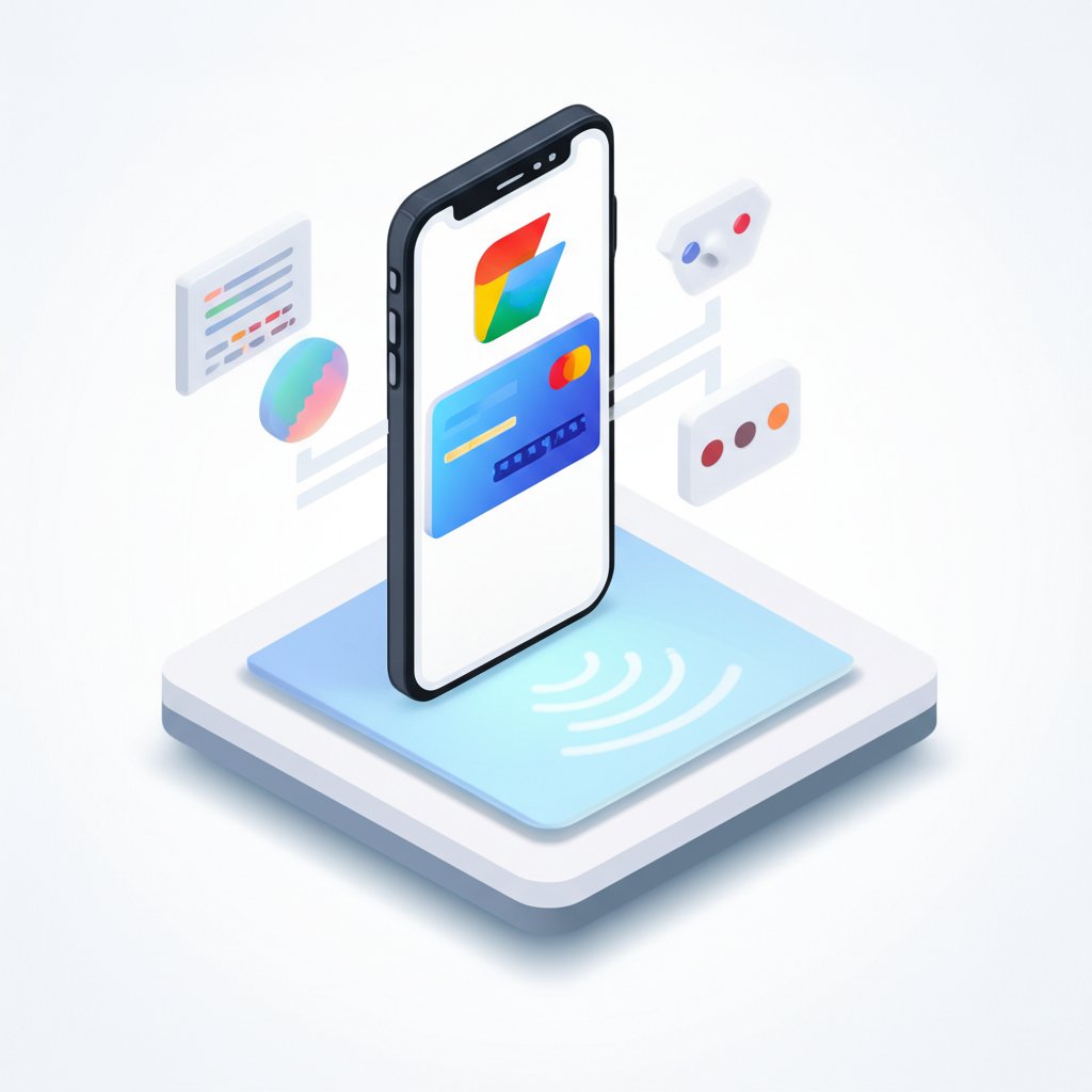 iPhone displaying Google Wallet with a map, showing regional availability restrictions.