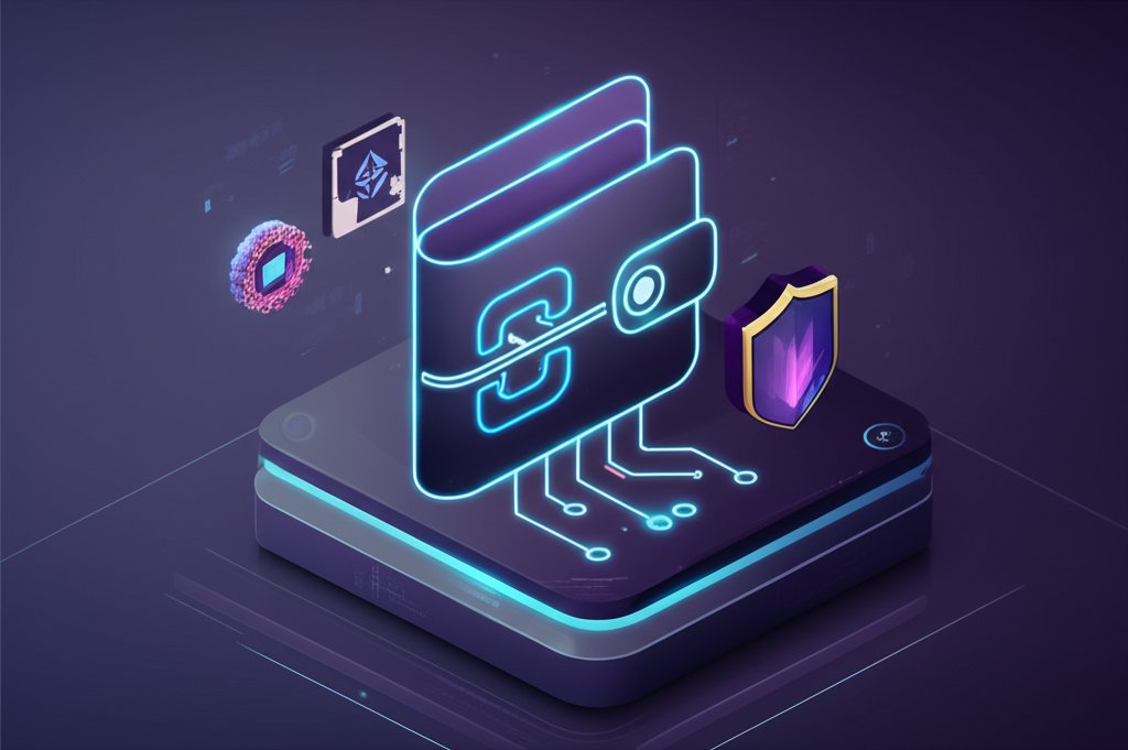 Secure digital NFT crypto wallet for managing blockchain assets.