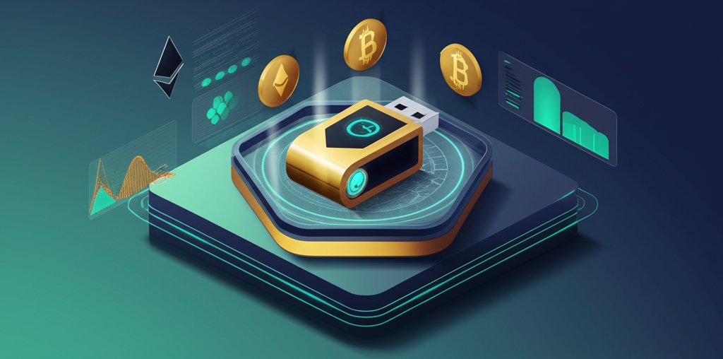 Hardware crypto wallet USB drive: Gold standard for secure digital assets.