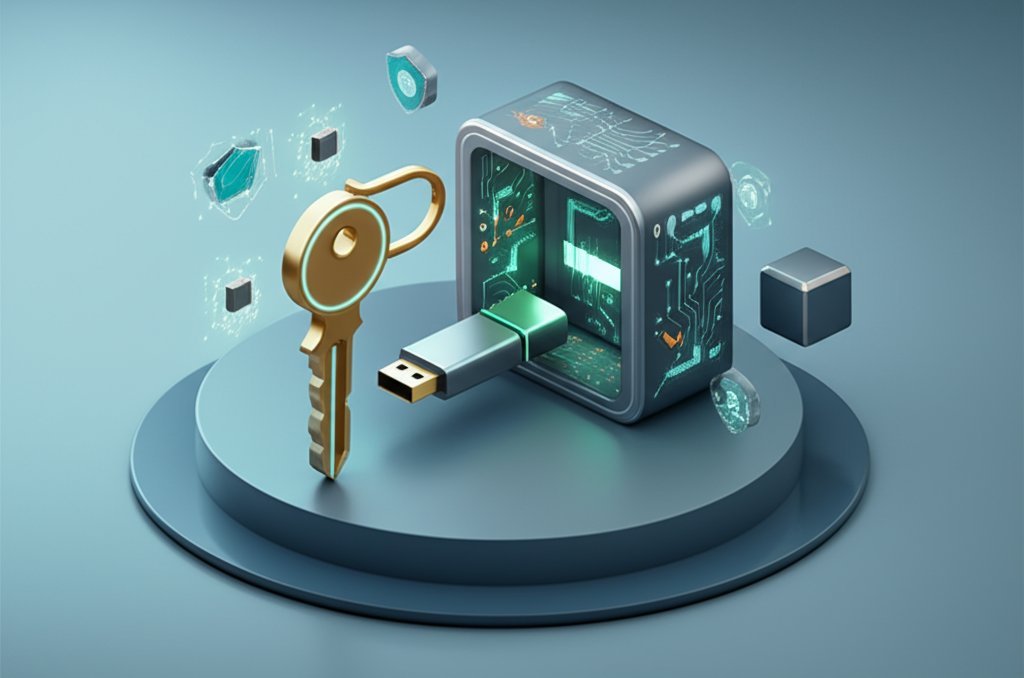 Physical key: The core of crypto USB drive security and data protection.