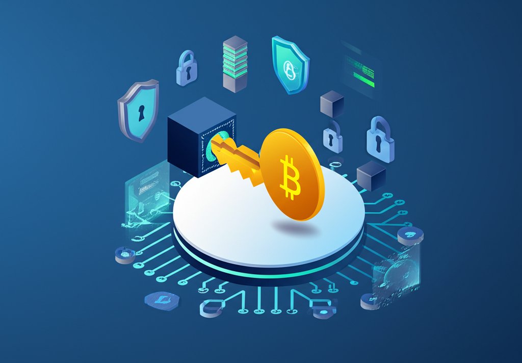 Bitcoin wallet securely stores cryptocurrency with private keys.