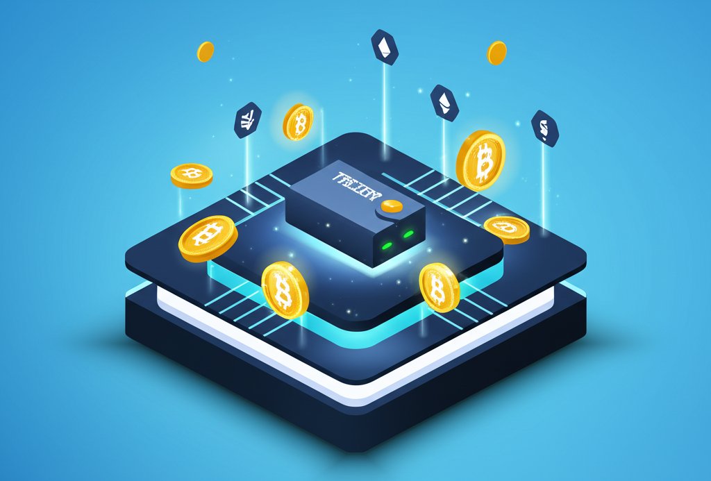 Trezor cold storage hardware wallet for secure offline crypto.