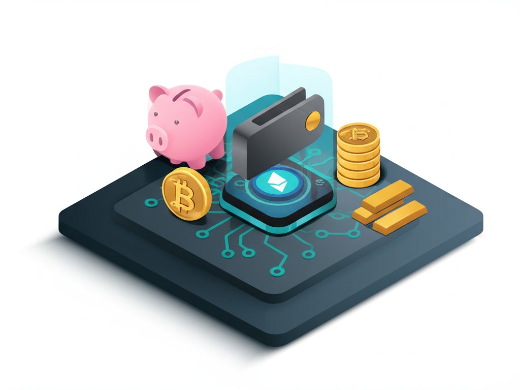 Ledger hardware wallet secures crypto, protecting your digital assets and savings.