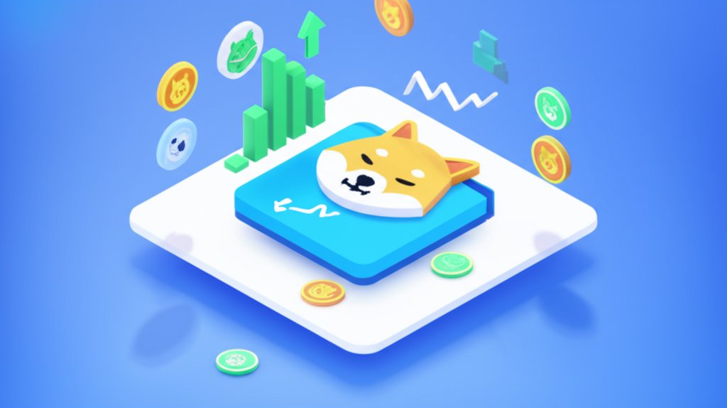 Memecoin wallet tracker app showing crypto portfolio and balances.