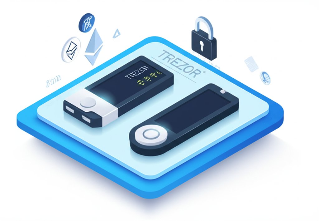 Trezor vs Ledger: Best crypto hardware wallet comparison.