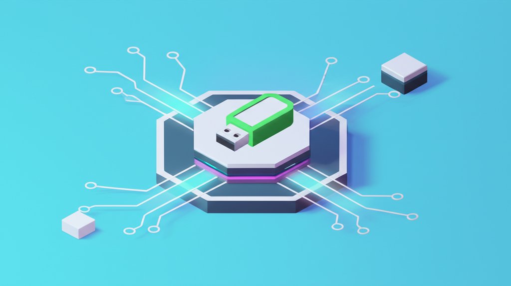 USB crypto miner device for efficient cryptocurrency mining.