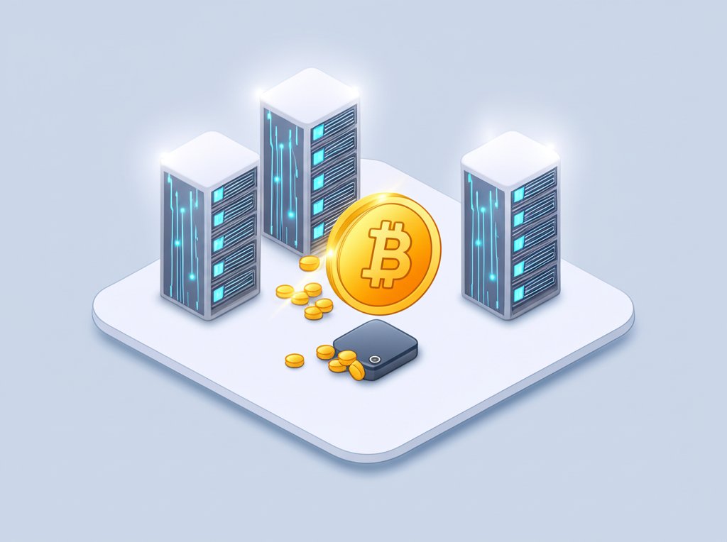 Wallet mining: Crypto rigs generating digital currency for secure storage.