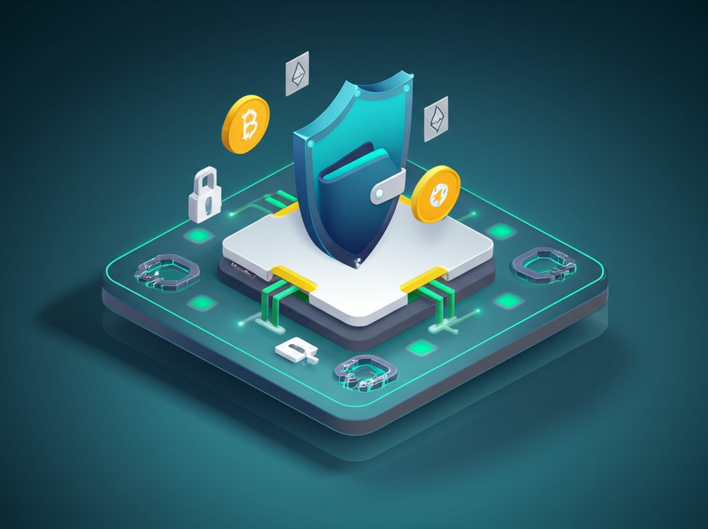 Hardware wallet: secure offline crypto cold storage device.