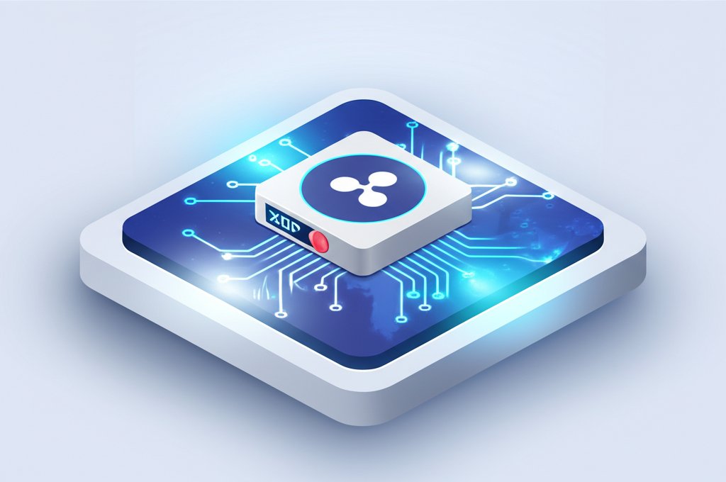 Secure offline hardware wallet for Ripple XRP cryptocurrency storage.